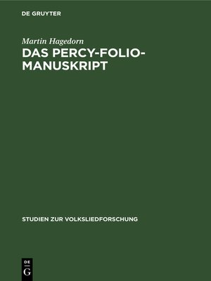 cover image of Das Percy-Folio-Manuskript